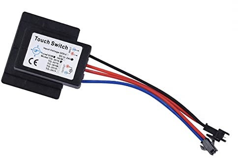 DONGKER Controller Interruttore Touch,DC 12 V 24 V LED Sensore Touch Interruttori Dimmer Luce per Vetro Bagno Camera Letto Specchio