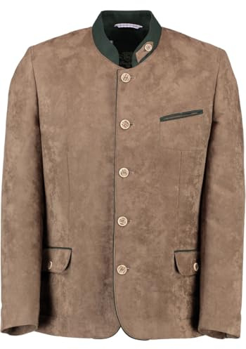 OS Trachten Herren Trachtensakko Janker Trachtenjacke mit Stehkragen Cromvo