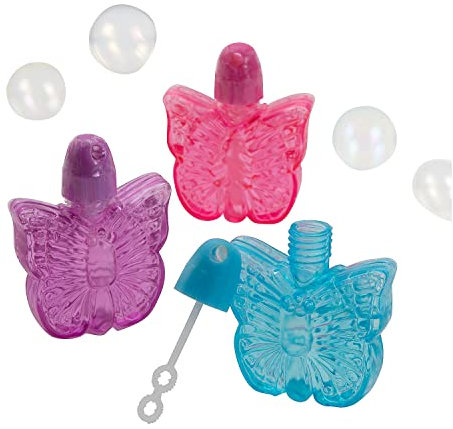 Fun Express 12 Stück Butterfly-Form Bubble Flaschen