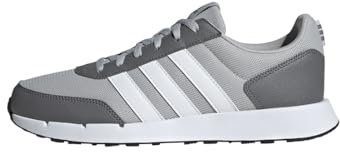 adidas Unisex - Adulto Run 50s Shoes, Grey Two Cloud White Grey Four, 44 EU
