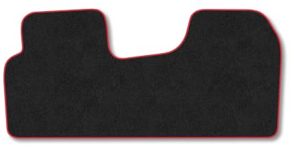 Nissan Primastar (2001-2014) Carpet Car Mats | Red Edge Trim Tailored Fit Floor Mats Full Coverage Protection Accessories Easy Clean Anti Slip Made in the UK