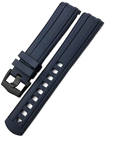 HKIDKK Per Omega Seamaster 007 Oro Rosa Fibbia Morbido Impermeabile Cinturino In Silicone 19mm 20mm 21mm Fluoroso Cinturino In Gomma, 21mm, agata