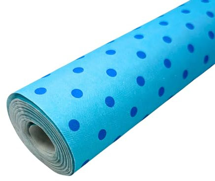 RecyCool Papiertischdeckenrolle Blau 118cm x 10m | Umweltfreundlich, nachhaltig, wegwerfbar – perfekt für Hochzeiten, Partys, Restaurants und den täglichen Gebrauch