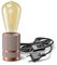 ledscom.de Tischlampe LITO, Schalter, bronze, inkl. LED Lampe 489lm, extra-warmweiß