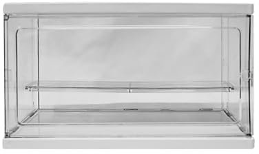 Toolzia Acrylic Display Box, Clear Display Storage Box Dustproof Protection Showcase Storage & Organizing for Collectibles, Action Figures, Miniature Figurines (L)
