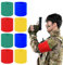 IMPPTE 8 Stück Airsoft Armbänder Team Armband Blau Rot Armband Binden Gelb Grün 11 * 45cm Teamschleifen für Airsoft Spielen