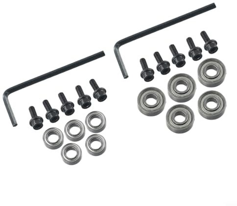 Lot de 10 roulements à billes de rechange pour fraise à défoncer - Diamètre intérieur : 3/16 et diamètre extérieur : 3/8 1/2