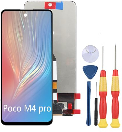 SiuVorZhi Pantalla LCD compatible con XiaoMi Poco M4 Pro 5G LCD Display Touch Screen Assembly Piezas de repuesto con herramientas.