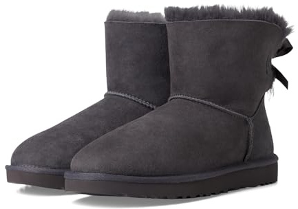 UGG Damen Mini Bailey Bow II Fashion Stiefel, Obsidian, Größe 40