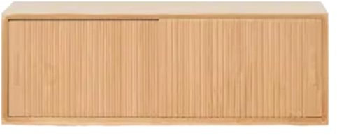 Holz-Wandschrank, Schiebetür-Aufbewahrungsregal für Küche, Schlafzimmer, Wohnzimmer, Hängeschrank mit Schreibtischregal (Holzfarbe)