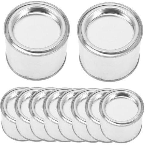 UKCOCO Lot de 10 Pots de Peinture en Vides Ronds et Étanches Contenants Polyvalents pour Pigments Bricolage et Stockage et Transportables
