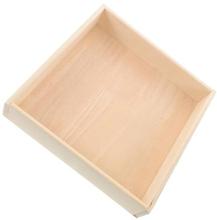 BESPORTBLE Kinder Sandkastentisch Holz Quadratisch Sandkastenwanne Indoor Montessori Sandspielzeug Aufbewahrungsbox Für Kinderzimmer Und Spielraum