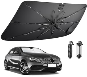 BIBIBO Compatible con Mercedes Clase A/EQA/GLA 2020-2024 2025 Parasol Parasol Parabrisas Delantero Parabrisas Parasol Delantero Parabrisas Coche Parasol Clase A Accesorios