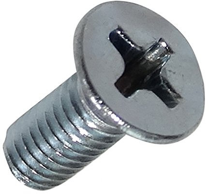 AERZETIX - C17573-50 x Bolzen - Senkkopfschrauben - mit Konischer Kopf - M4x10mm - DIN965A - Verzinkter Stahl - Fußabdruck - PH2 - kreuzförmig
