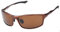 DUCO Sonnenbrille Herren Polarisierte Sportbrille Fahrerbrille für Männer Al-Mg Metallrahme Brillen 8201 (Braun)