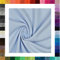 1 Meter Jersey Baumwolljersey uni Farben, 220g/m², Öko-Tex Standard 100, Stoffe, 330g/lfm (5029 Hellblau)