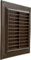 6'' x 6'' Inch / 150 x 150 mm Plastic Vent Cover - Brown - Square Soffit Vent - Exhaust Ventilation Louver - Air Inlet Grille Cover - Built-in Screen Mesh - HVAC Vent Duct Cover