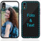 MXCUSTOM Personalisierte Handyhülle für Apple iPhone XR, Benutzerdefiniert Kratzfest Gehärtetes Glas Weicher Stoßfänger Hülle mit Eigenem Foto Bild Text Individuelle Schutzhülle (GHS-BK-P1)