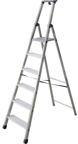 Scala più+sù maxi 110 in alluminio 6 gradini