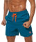 ZOXOZ Bañador Hombre Bañadores Surferos Pantalones Bañador Corto Hombre Natacion Traje de Baño Secado Rápido Impermeable Swimming Shorts con Bolsil Azul Pavo Real 2XL