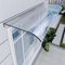 Vordach Überdachung Haustürvordach,Sonnenschutz Regenschutz Vordach für Haustür aus Polycarbonat Transparent Pultvordach Wetterschutz,Rundbogenvordach Inkl Montagematerial (40x60cm/16 x24)