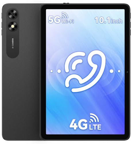 UMIDIGI Android 13 Tablet 10 Pulgadas,6000mAh Tablet con Teléfono Sim, Tableta 3+32GB (TF 256GB), 1200 * 800HD/Quad-Core 2.0GH/Dual CAM/GMS/OTG G3 4g Tablets con Tarjeta Sim/WiFi/BT/Negro