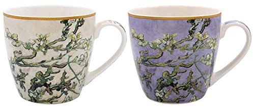 Lesser & Pavey Van Gogh Almond Blossom Breakfast Ceramic Mug Set of 2