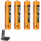 Lot de 4 Piles Rechargeables NIMH (1,2V) 750 mAh pour téléphone sans Fil Gigaset, AAA/Micro Batteries Rechargeables pour Panosonic
