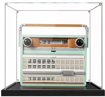 Vetrina in Acrilico Trasparente per 10334 modello di radio retrò,scatola visualizzazione protezione antipolvere Custodia in acrilico Vetrina (Solo display) C,3MM