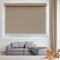 Fensterrollo Rollo 80 x 210 cm Hitzeschutz Und Sichtschutz, Ohne Bohren Seitenzugrollo für Schlafzimmer, Badezimmer, Wohnzimmer Fenster, Braun