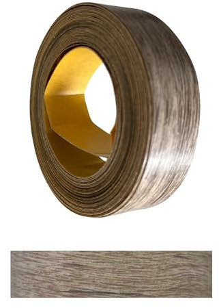 Gedotec Kantenumleimer selbstklebend | 1 Stück | 18 mm x 5 m | 970 - Ulme Lombardei | TAPE | Holzfurnier in verschiedenen Dekoren | Melaminkanten-Band zum Kleben | Möbelkanten-Band | Melaminkanten
