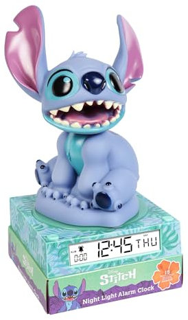 Disney Stitch Réveil LED 3D pour enfants