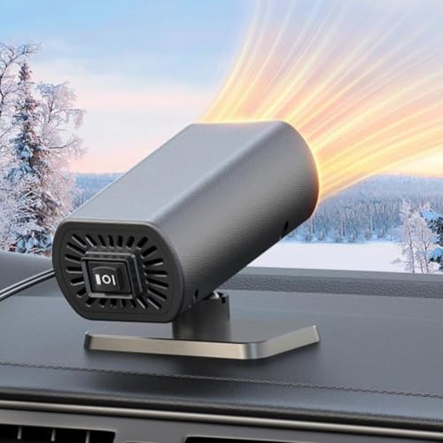 Chauffage de voiture, 12 V 220 W, ventilateur de voiture électrique portable, dégivreur pour pare-brise, rotation à 360 °