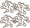 400pcs Screw Eyelets,Bronze Screw Eye Pins Hooks,Small Eyelet Screws,6 * 13mm Mini Metal Goat's Eye Screws,Eye Bolts Screws