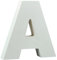miamiXa Buchstaben und Zahlen 3D MDF Holz weiß Tischdeko Name Alphabet Kommunion Konfirmation Taufe Geburtstag Hochzeit Schulanfang Einschulung Deko A-Z Namensschild (10 cm hoch / 1,8 cm tief, A)