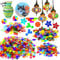 Csdtylh 1100 Stück Mosaikfliesen, Glasmosaikfliesen zum Basteln, Bulk, gebeizte Mosaikglasstücke, Mosaikzubehör für Heimdekoration, Kunsthandwerk, DIY-Projekte, transparent (gemischte Form)