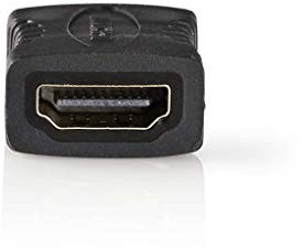 Nedis HDMI Kupplung, HDMI Buchse - HDMI Buchse, vergoldet & gerade, anthrazit