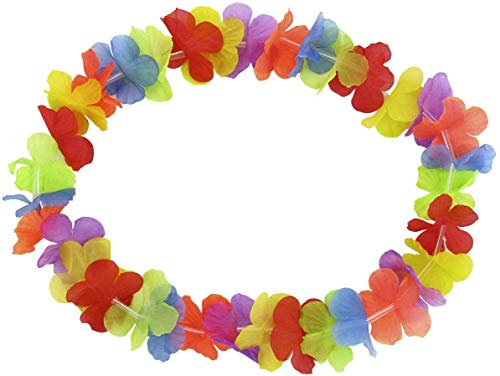 Guirca Confezione di 30 collane hawaiane Come Accessorio per Carnevale e per Feste in Maschera