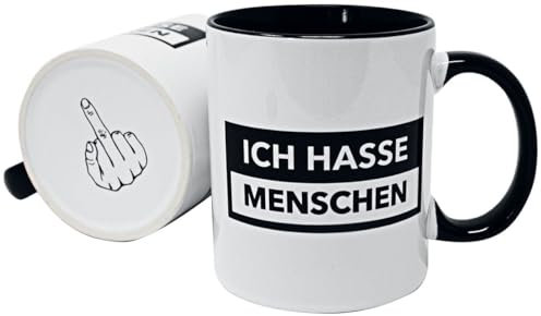 Ich hasse Menschen Unisex Tasse Standard Keramik 0,3 l Fun-Merch