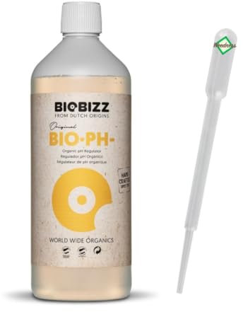 BioBizz Bio pH- Menos 5 Liter - Crecimiento de cultivo biológico natural con reducción de pH para interiores Fertilizante ph Minus Liquid