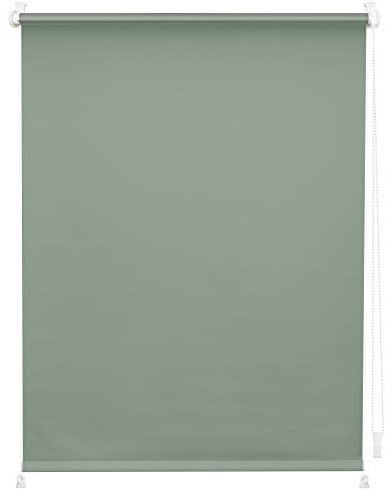 Lichtblick Verdunklungsrollo ohne Bohren, Klemmfix, Thermorollo, Hitzeschutz, Sichtschutz, Wandmontage, Deckenmontage, Rollo für Fenster und Türen Salbei,70 cm x 150 cm (B x L)