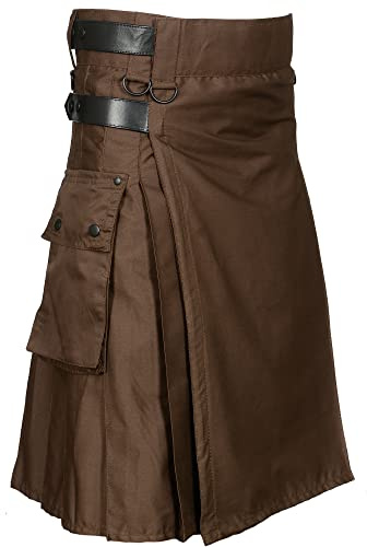 All Kilts Sports Herren Lederriemen Moderner Utility Kilt
