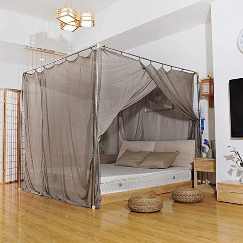 KFJZGZZ Hoher Strahlenschutz/EMF-Blockierung/WiFi-Strahlenschutzbett Baldachin Anti-Moskito-Schlaflosigkeit Relief Retractable Canopy