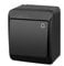 asvendo Elektro HERMES serie moderna / interruttore della luce / doppio interruttore / presa multipla / IP44 impermeabile / esterno / nero (pulsante campano)