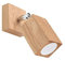 Licht-Erlebnisse Spot Lampe Wand verstellbar GU10 eckig Modern Holz Wandleuchte Leselampe Wohnzimmer Schlafzimmer