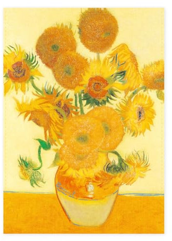 Museumeditions Lanzfeld - HTTW0006 - Geschirrtuch, Van Gogh, Sonnenblumen, Baumwolle, 50cm x 70cm