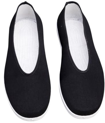 Unisex Kung Fu Shoes, Old Beijing Sneakers Tai Chi Traditional Canvas Black