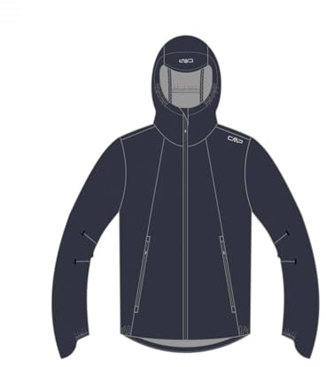 CMP Herrenjacke 2 Schichten mit fester Kapuze Herrenjacke (1er Pack)