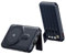 All in One Mini Power Bank! Wireless AND Built-in Type-C, USB, Micro, and lightning cables. Compatable with all smart phones. Cable cover/stand, 10000mAh, Super Fast (22.5W), (Black)
