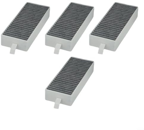 Zilimontt Cooker Hood Filter, Pack of 4 Activated Carbon Filters, Recirculation Air Replacement Filter for Bosch, Neff, Gaggenau and Construct, Clean Air Filter Accessories